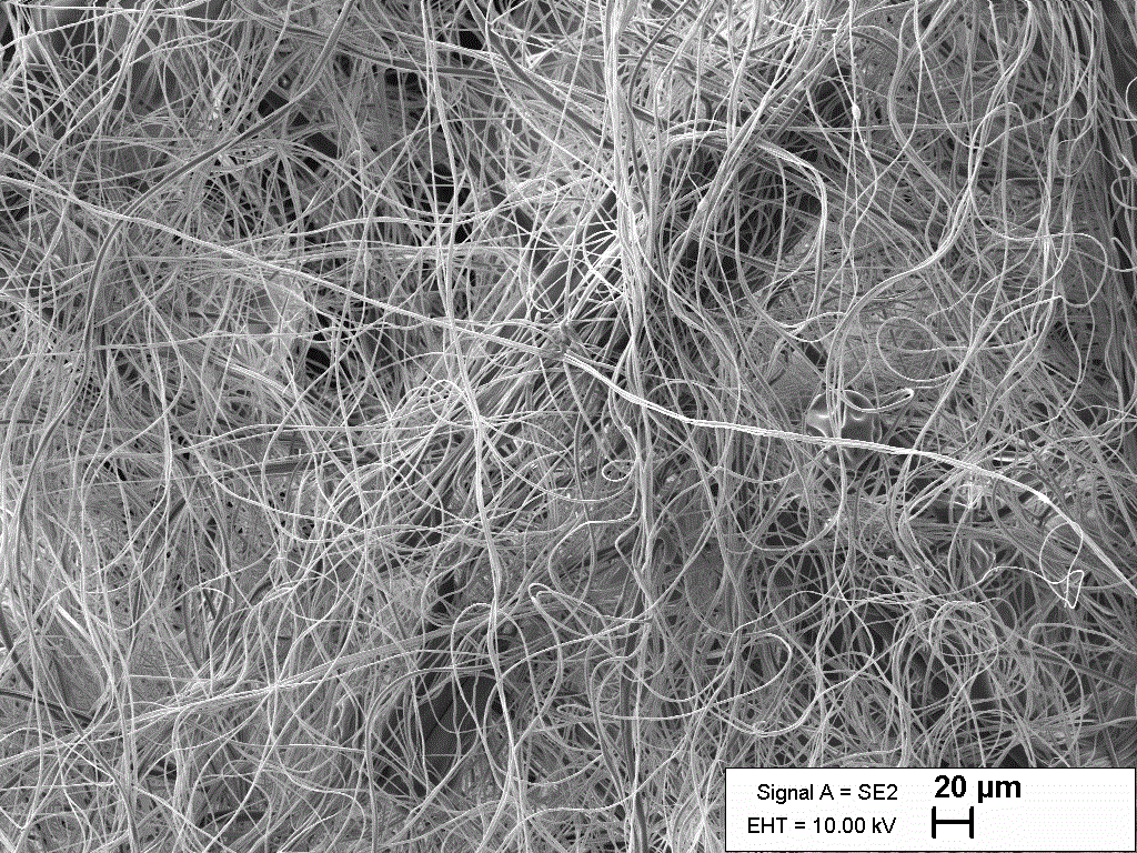 Gelatin nanofibrous scaffold by Halospinning
